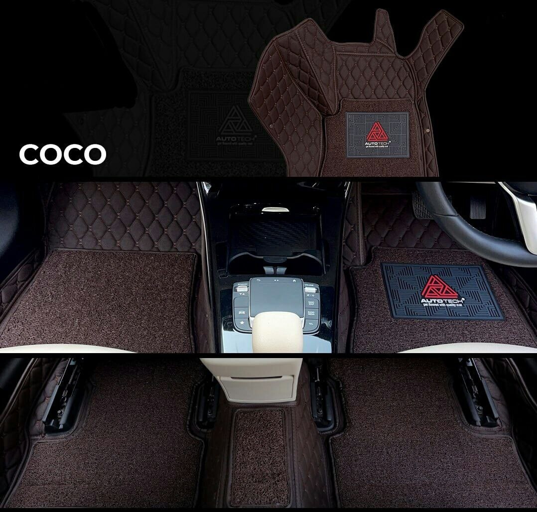 Premium Quality 7D Auto-Tech Mats for Scorpio N - 7 Seater