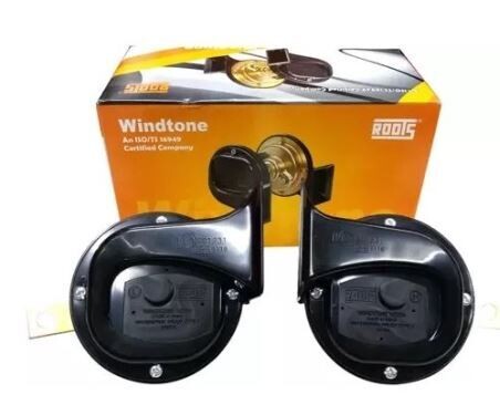 Bosch 0986AH0507 Windtone Fanfare Horn Set - Loud 110dB Car Horns, Box Of 2 (Easy Mount, Rust Resistant)
