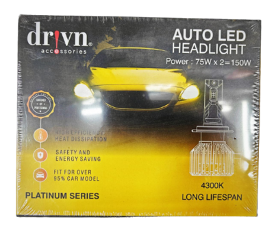 DRIVN 150W [75 W each] 4300K LED - H7