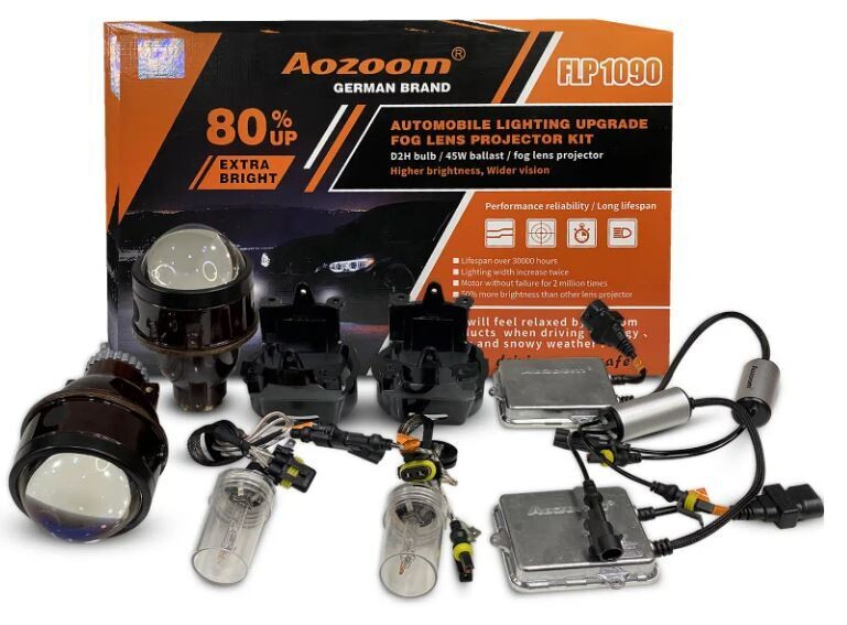 Aozoom D2H 45W Fog Lamp HID Projector Kit