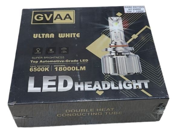 GVAA LED Headlight Bulbs 130W Dark Edition - HB3
