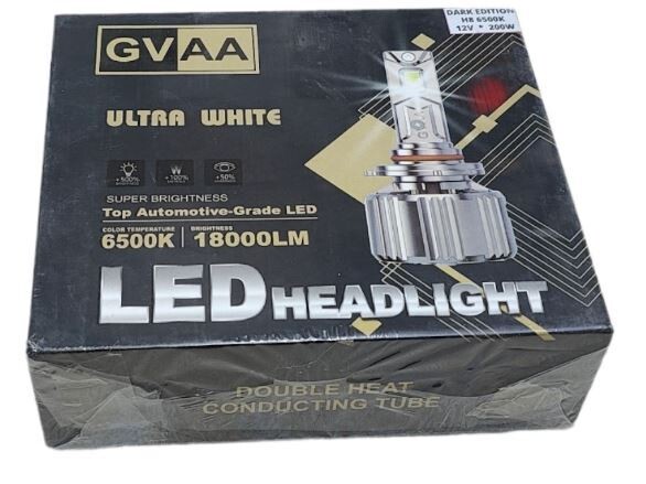 GVAA LED Headlight Bulbs 200W Dark Edition - HB4