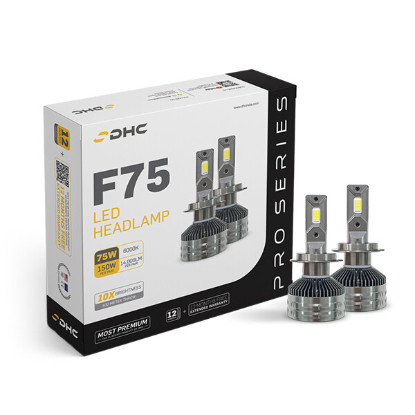 DHC F75 AUTO LED HEADLAMP 6000K H4