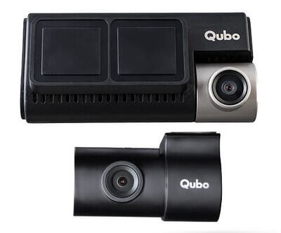 Qubo Smart Dashcam Pro 3K [Front + Rear Cam, With GPS, Hardwiring Kit]
