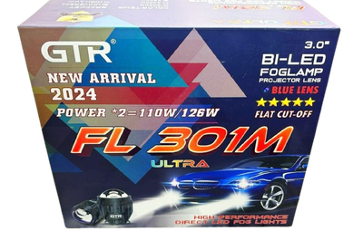 GTR FL 301M ULTRA Bi-LED 3 inch Projector Fog Lamp with High/ Low Beam