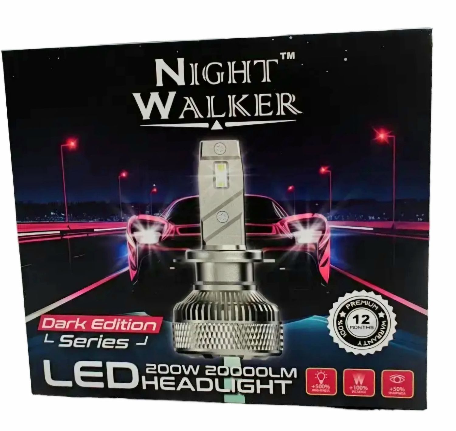 Night Walker 200W LED - HB4 (Dark Edition)