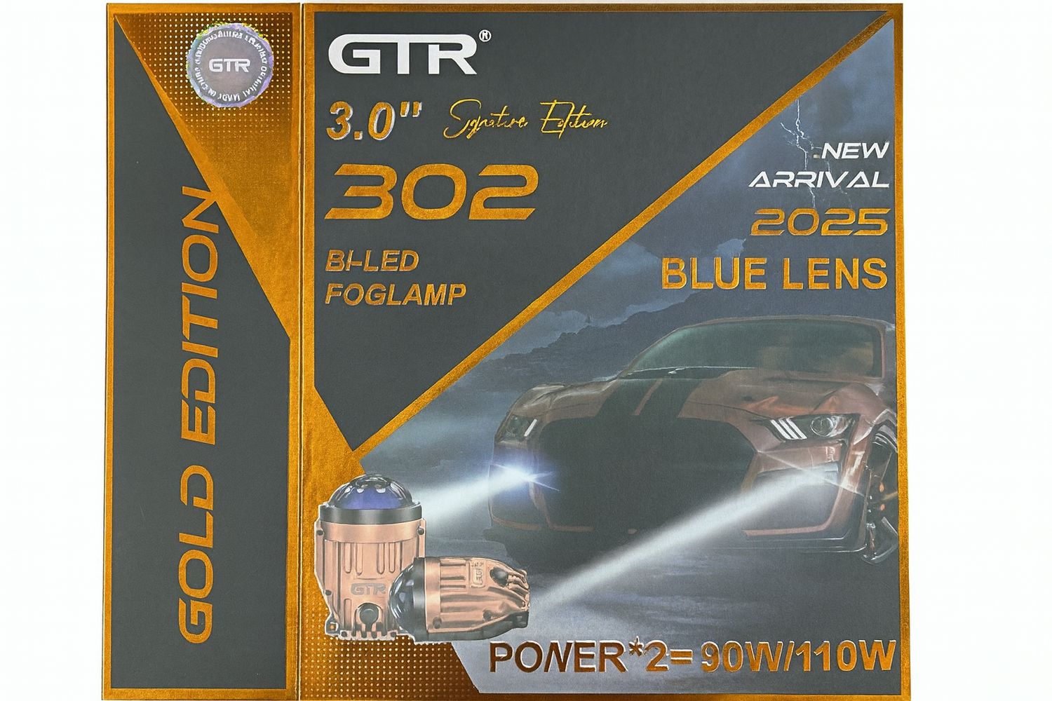 GTR FL 302 Bi-LED 3 inch Projector Fog Lamp with High/ Low Beam