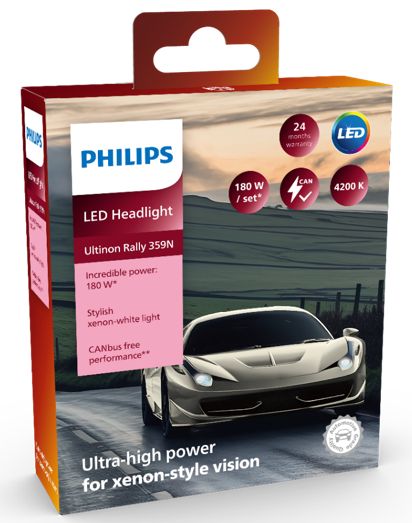 Philips Ultinon Rally U359N 4200K 180W HB3