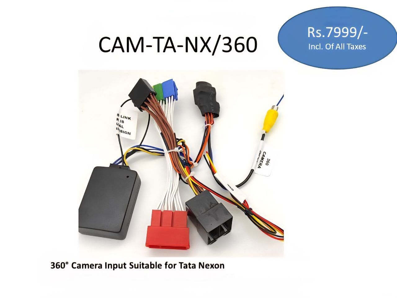 360 Camera Interface for Tata Nexon [Top Model] having OEM Reverse Camera
