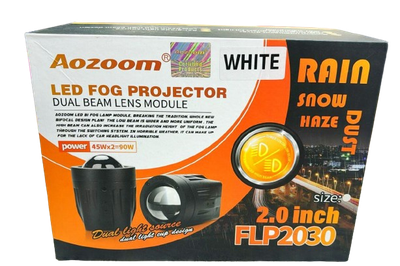 Aozoom 2.0 Inch Fog LED Projectors FLP 2030 - WHITE