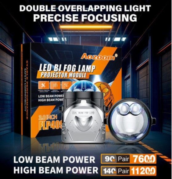 Aozoom Direct LED Fog Lamp Projector FLP 4090