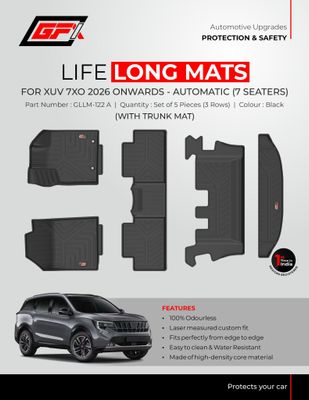 GFX Premium Mats for Mahindra XUV 7XO