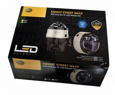 Hella Knight Street Maxx M90 Dual Eye Bi-LED Projector Module Set