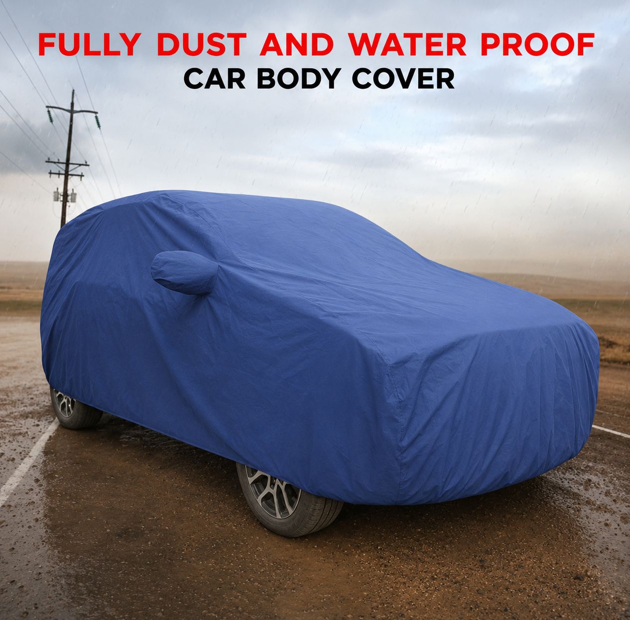 Recaro Premium Waterproof &amp; Scratch-Proof Car Body Cover - 5 Seater [Custom Fit}