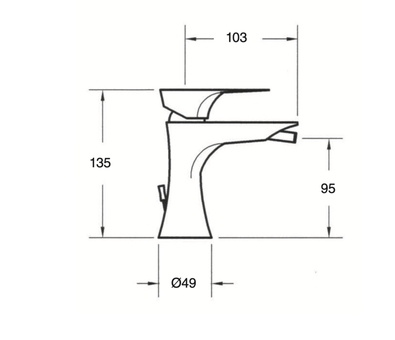 Athenea bidet mixer