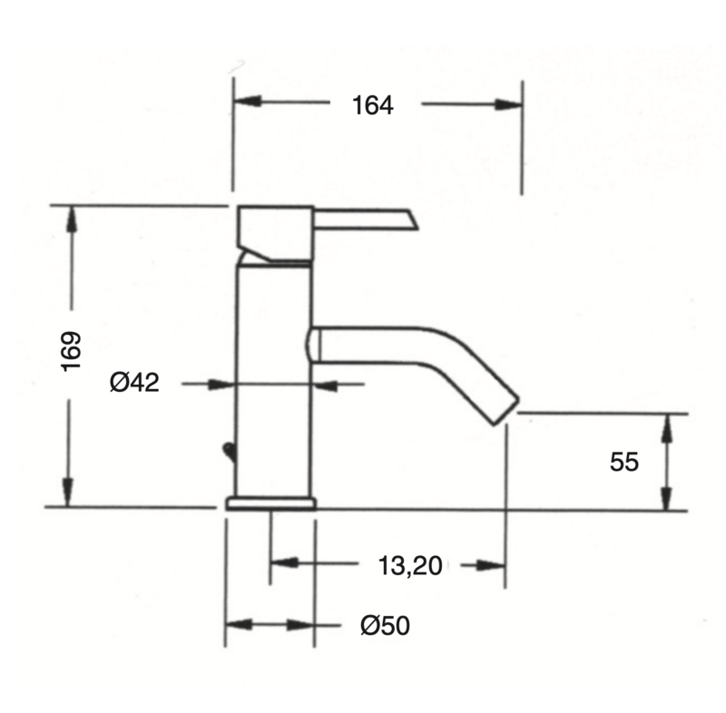 Izas basin mixer