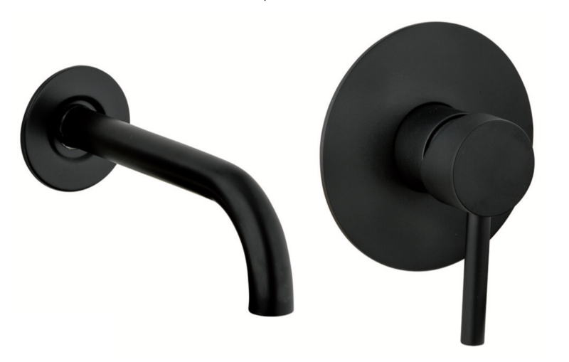 Izas built-in wall-mounted washbasin mixer