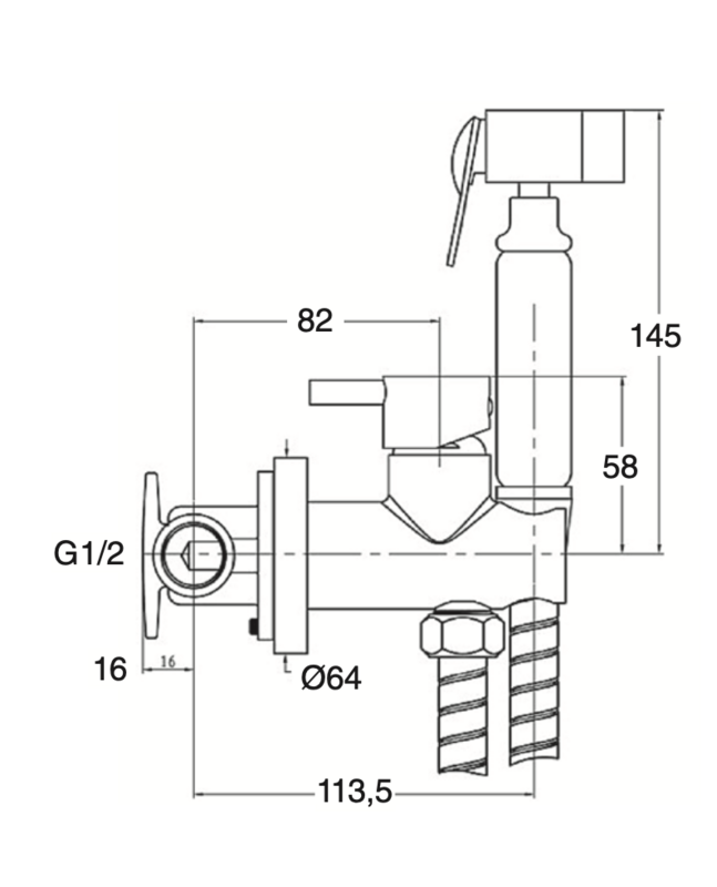 Izas embeddable hygienic cleaner