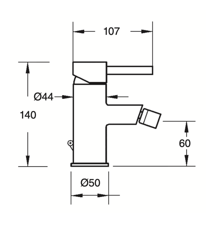 Broto bidet mixer
