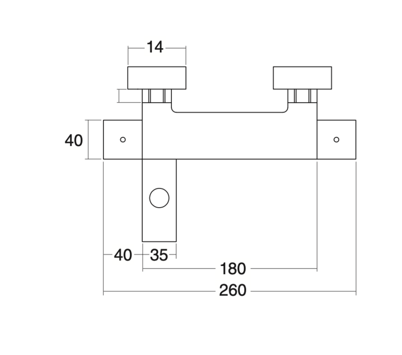 Thermostatic bath-shower mixer with Izas shower equipment