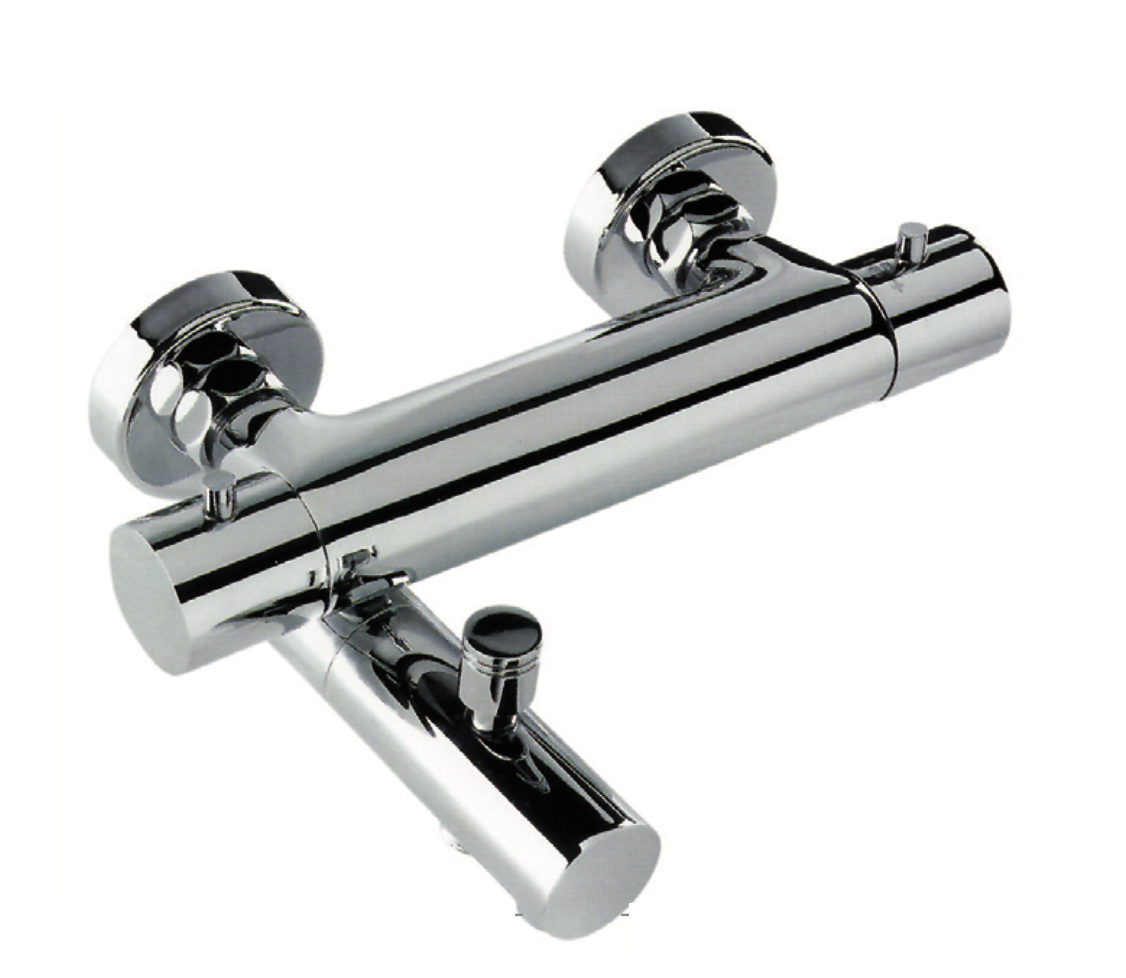 Thermostatic bath-shower mixer with Izas shower equipment
