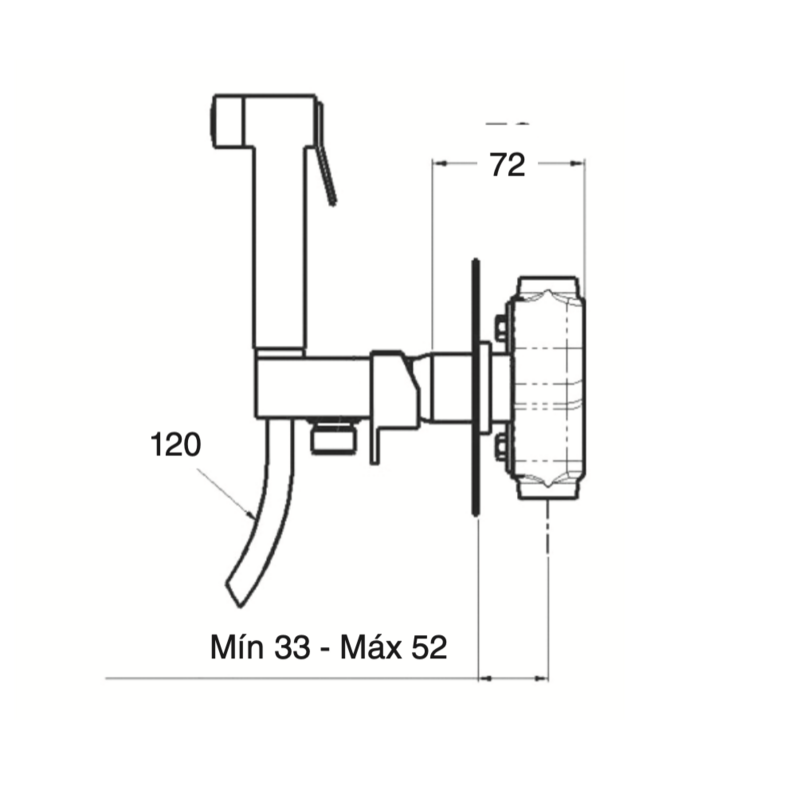 Tizziano built-in hygienic cleaner