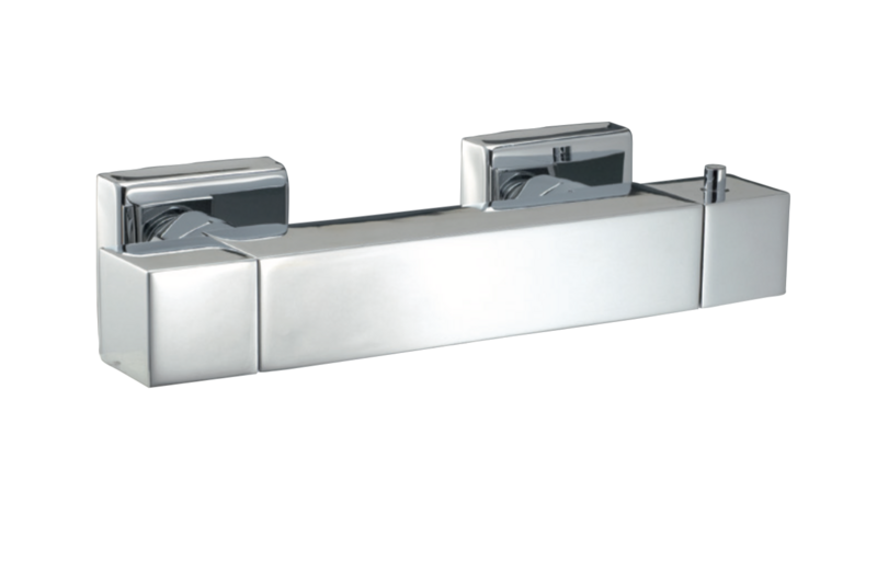 Thermostatic shower mixer with Gaudí shower equipment