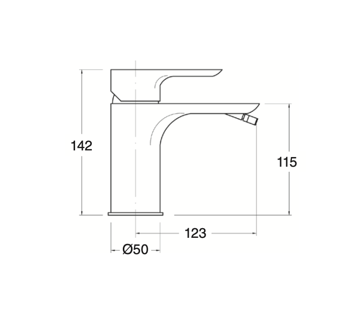 Moncayo bidet mixer
