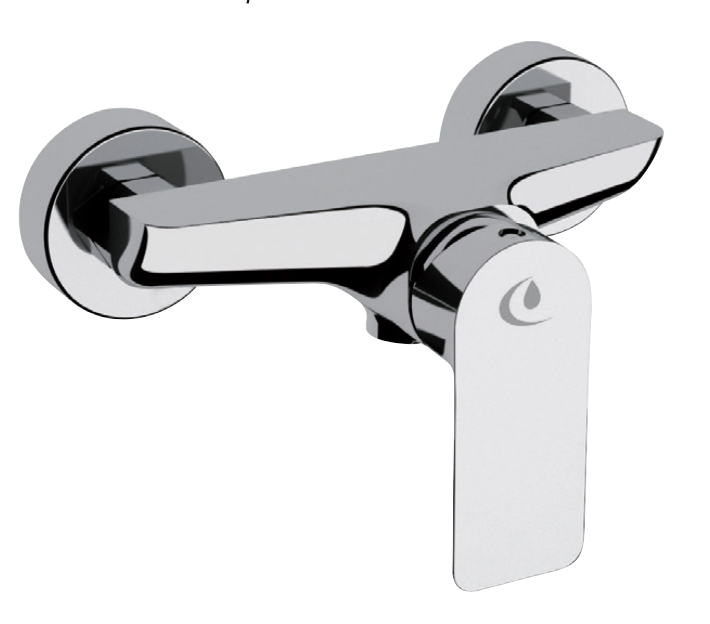Shower mixer with Moncayo shower equipment