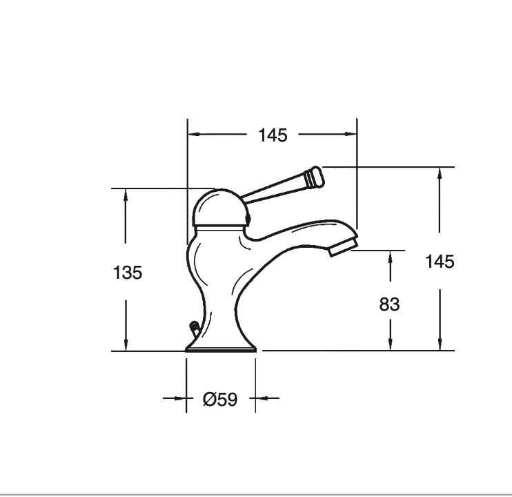 Lanuza washbasin mixer