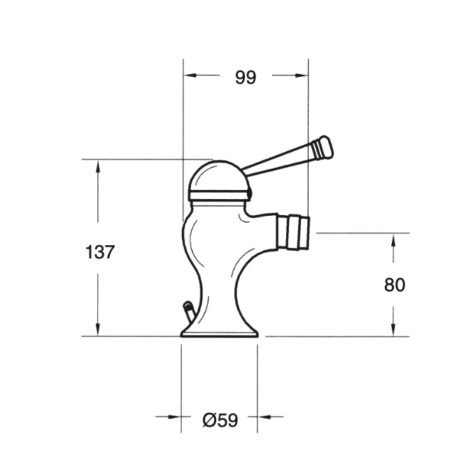 Lanuza bidet mixer