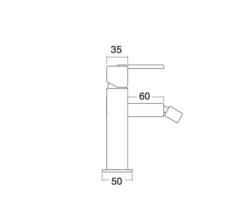 Dalí bidet mixer