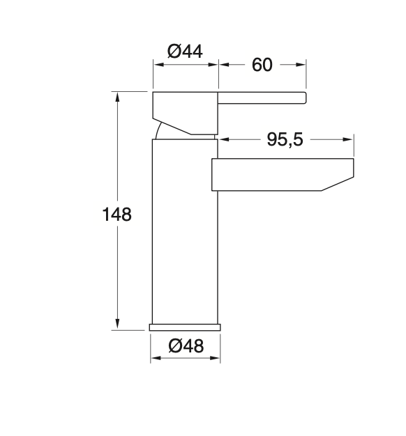Tena basin mixer
