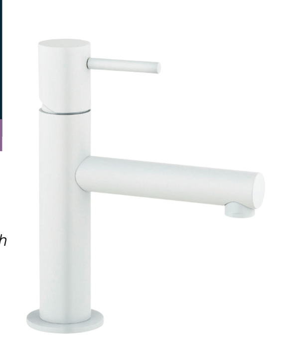 Veral straight spout basin mixer