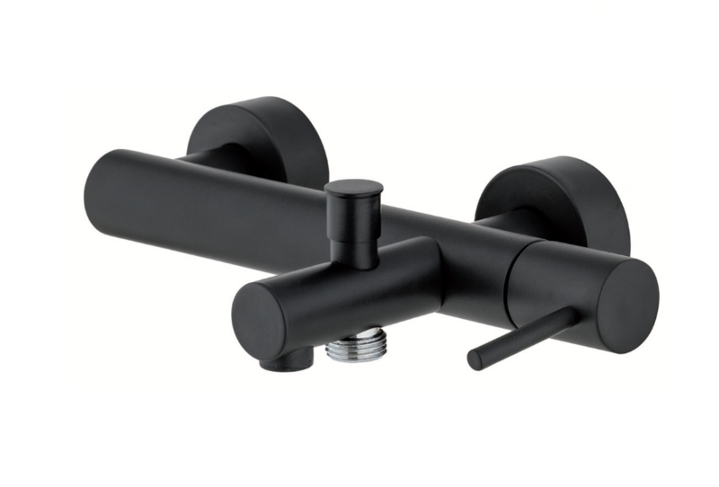 Bath-shower mixer with Veral shower equipment