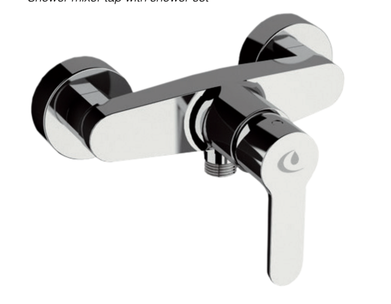 Shower mixer with Ainsa shower equipment