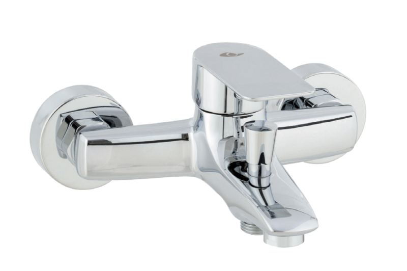 Bath-shower mixer with Isábena shower equipment