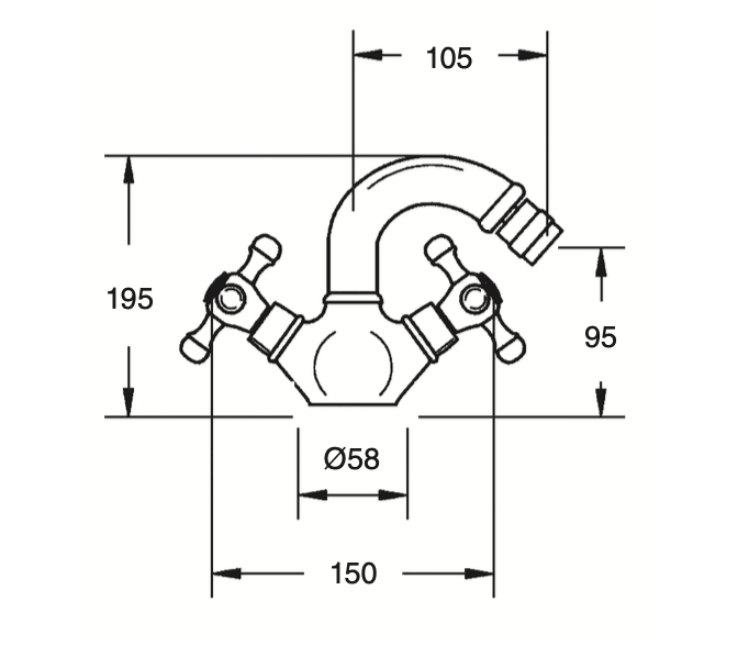 Monobloc bidet Aragon