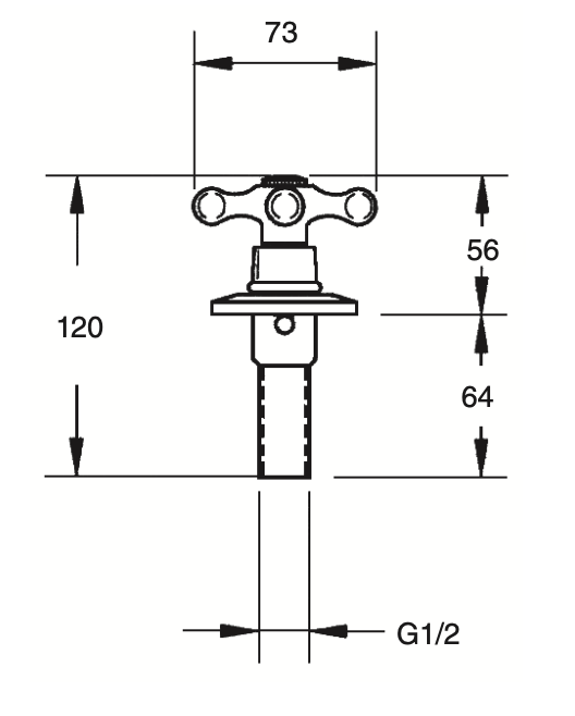 Classic bidet faucet set