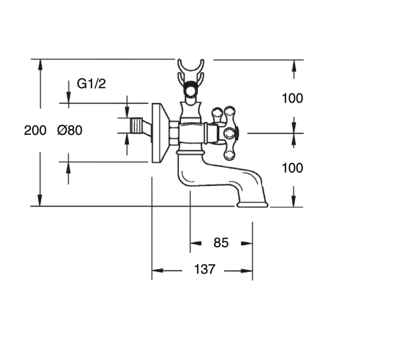 Lujo bath-shower group with shower equipment