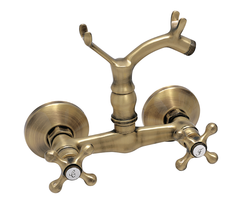 Shower group with fork and Classic shower equipment
