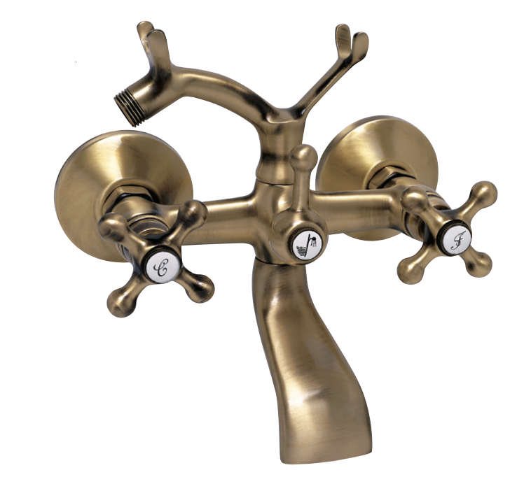 Bath-shower group with Época shower equipment