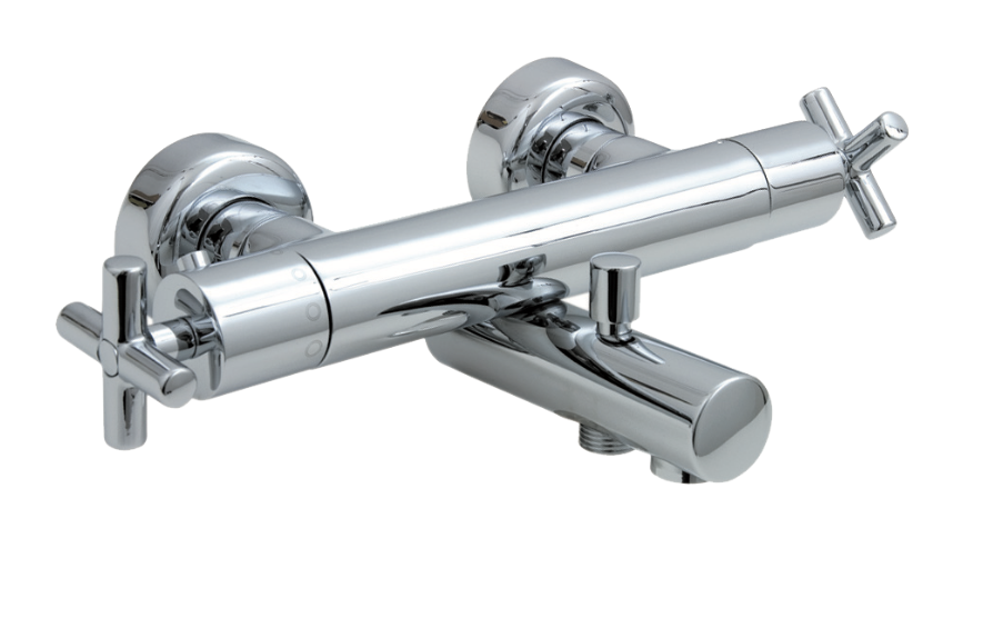 Thermostatic bath-shower mixer with Jalón shower equipment