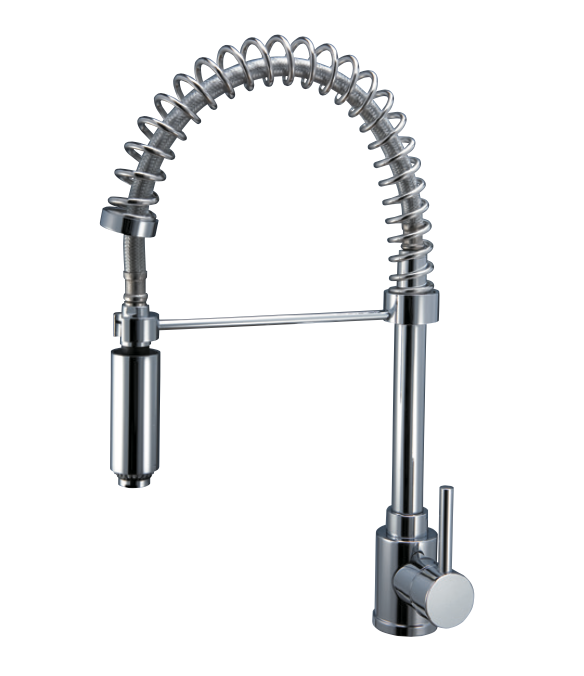 Spiral sink mixer