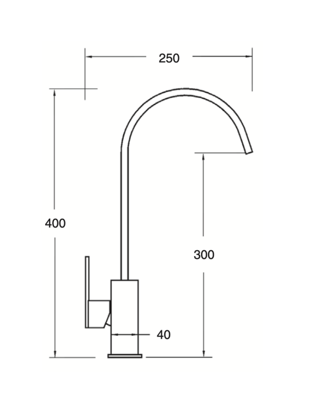 Matisse single-lever sink