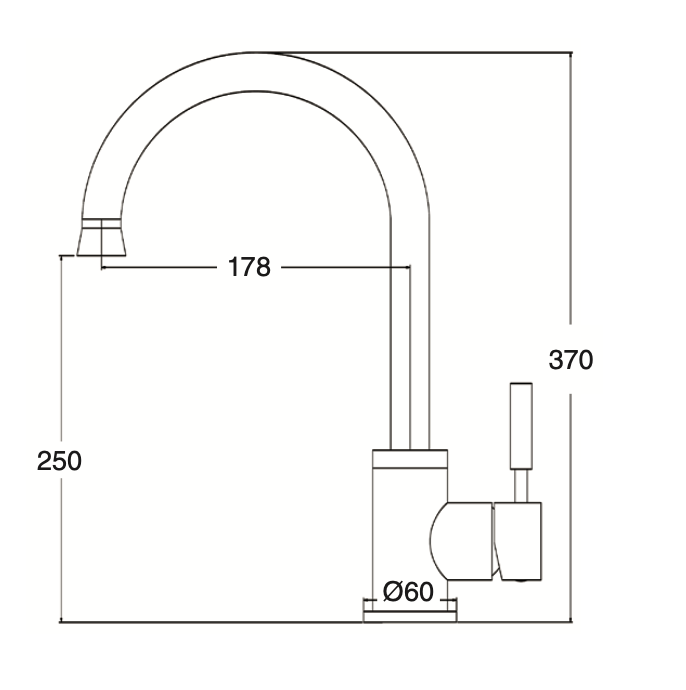 Cinca extendable sink mixer