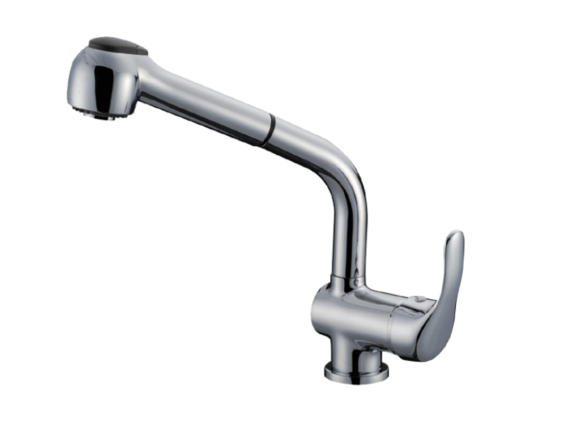 Oroel single-lever extendable sink with high spout