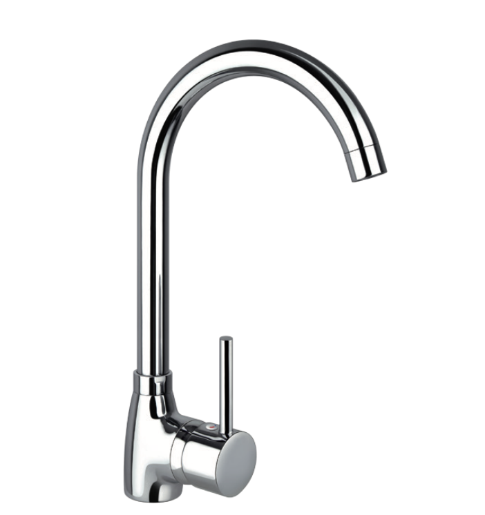 Broto single-lever sink spout tube
