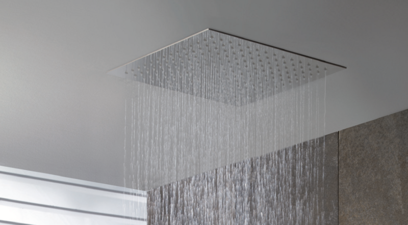 Niagara black or white built-in shower head