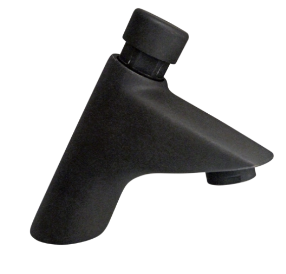 High pre-regulated timed basin tap